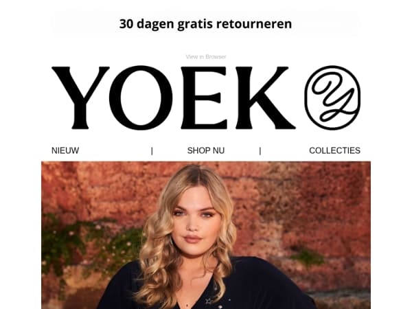 ⏰ Warehouse sale nu online bij YOEK