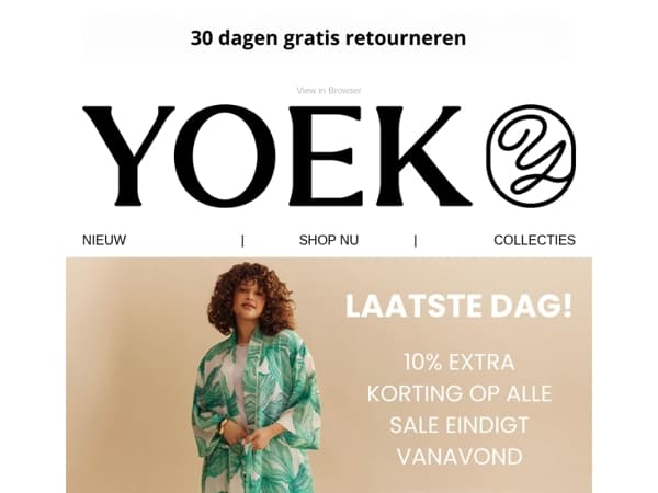 📞 Final call: 10% extra korting in de sale