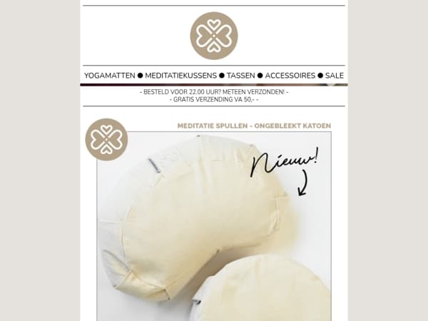 🌿 Boekweit & katoen: de natuurlijke keuze voor meditatie 🌿