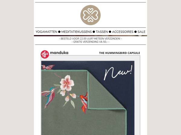 🌸 Nieuw: Manduka Hummingbird Capsule 🌸
