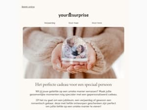 Een tastbare herinnering van jullie romantische moment ❤️