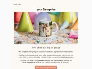 Vier feest met een gepersonaliseerd cadeau 🥳
