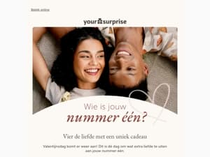 Wie is jouw nummer één?