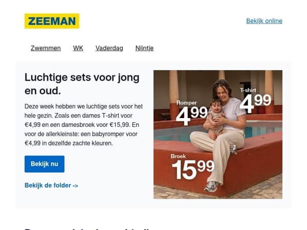 Deze week: luchtige sets voor jong en oud