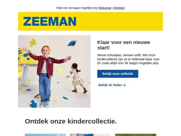 Klaar voor het schooljaar met onze kindercollectie