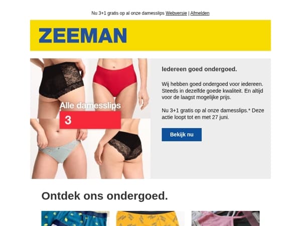 Goed ondergoed voor iedereen