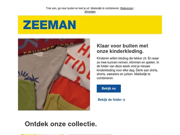 Klaar voor buiten met onze kinderkleding.