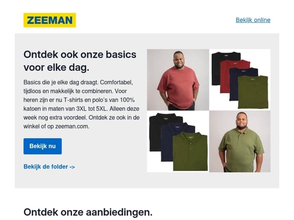 Ontdek ook onze basics voor elke dag.