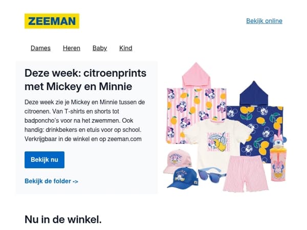 Deze week: citroenprints met Mickey en Minnie