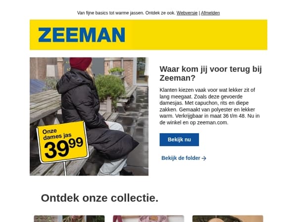 Waar kom jij voor terug bij Zeeman?