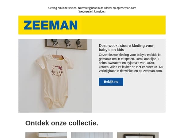 Deze week: stoere kleding voor baby’s en kids