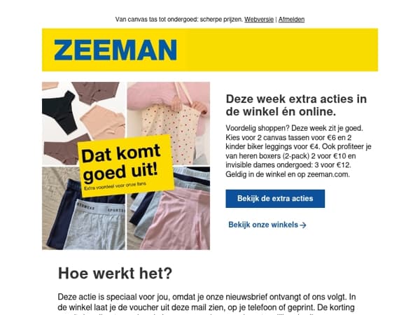 Deze week extra voordeel.