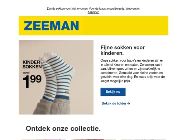 Fijne sokken voor kinderen.