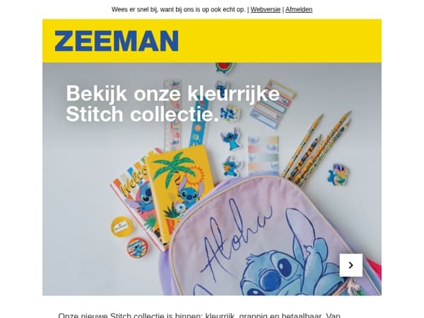Deze week: onze vrolijke Stitch collectie.