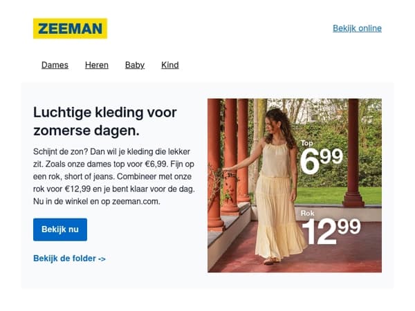 Luchtige kleding voor zomerse dagen