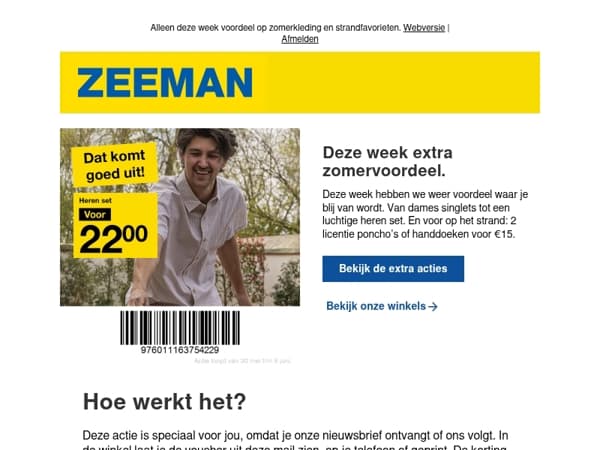 Deze week extra zomervoordeel