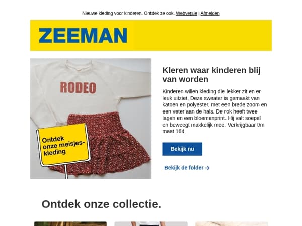 Kleren waar kinderen blij van worden