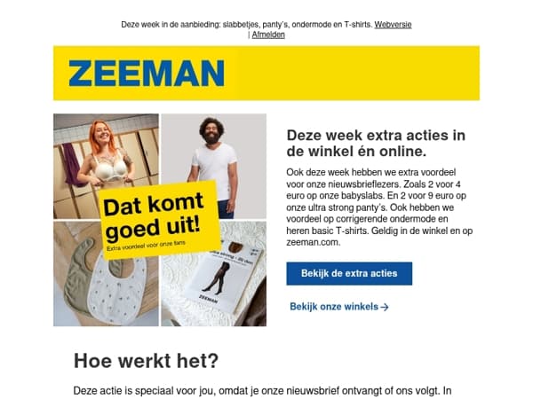 Extra voordeel deze week.