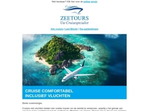 Cruise comfortabel inclusief vluchten