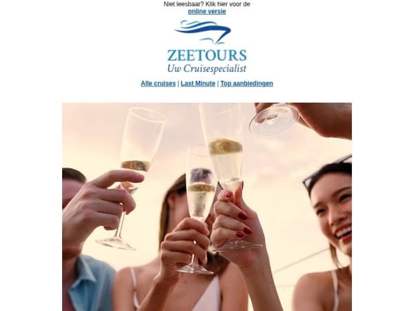 Laatste kans: de beste acties voor uw volgende cruisevakantie!