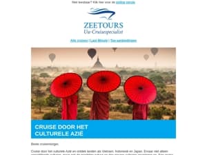 Cruise door het culturele Azië