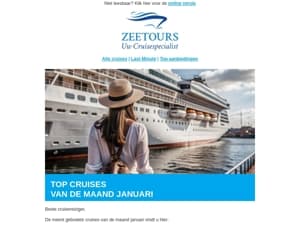 Top cruises van de maand januari ★