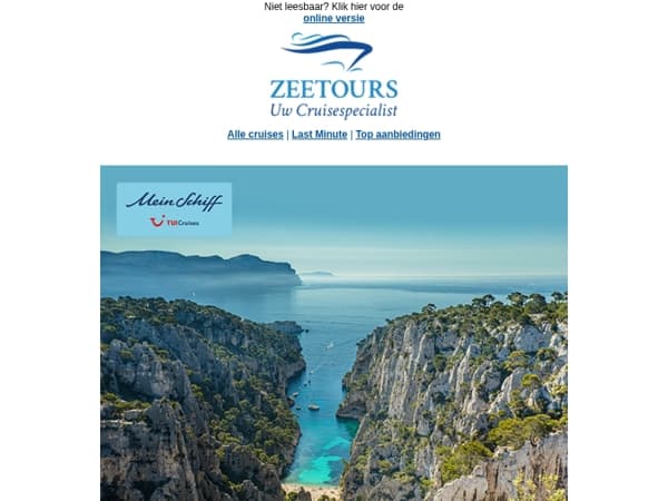 Met Mein Schiff naar de mooiste bestemmingen