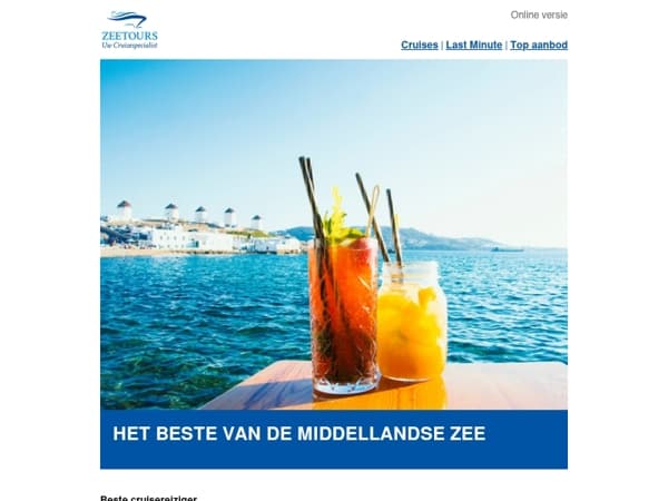 Klaar voor een mediterrane cruise?
