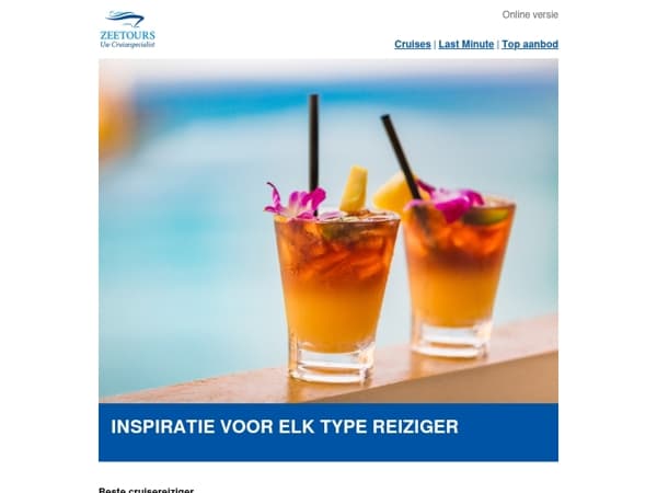 Van dichtbij tot ver weg: cruises om naar uit te kijken
