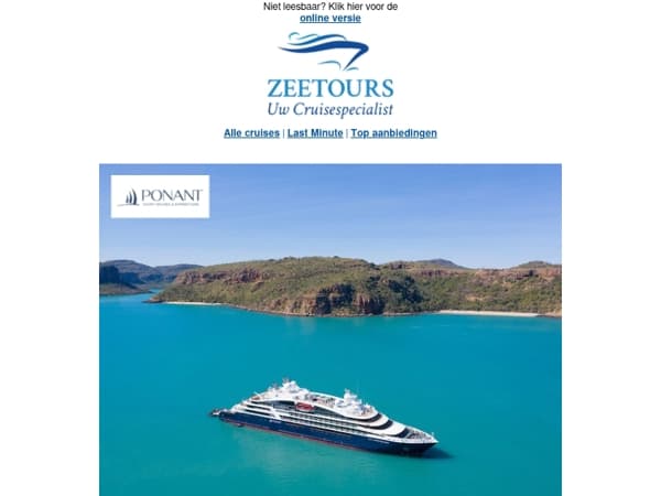 Exclusieve uitnodiging: Ponant event aan boord van de La Lapérouse