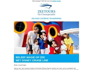 Droom weg met Disney Cruise Line!