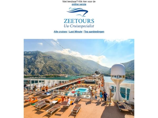 Uw volgende avontuur begint bij Zeetours