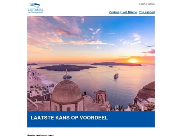 Laatste kans op voordeel!