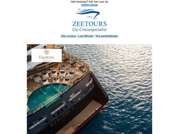 Explora Journeys: een wereld van verfijning op zee