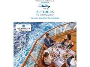 Exclusieve deal: wij betalen uw More at sea upgrade!