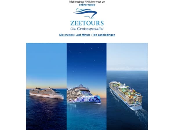 Nu ontdekken: de nieuwste schepen van 2026!