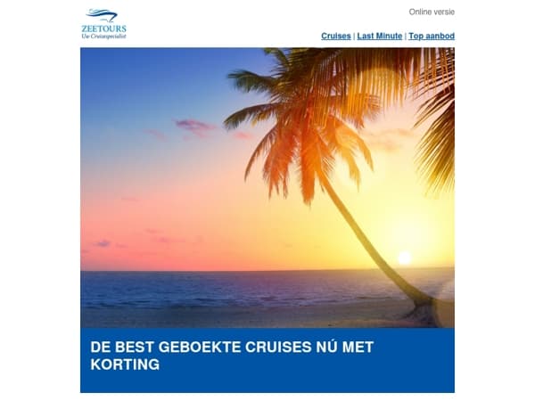 De best geboekte reizen nu met mooie kortingen