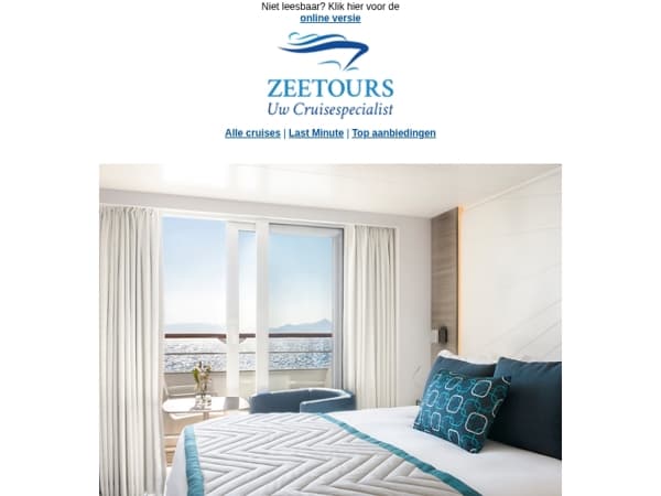 Prachtige cruises vol avontuur bij Zeetours Cruises
