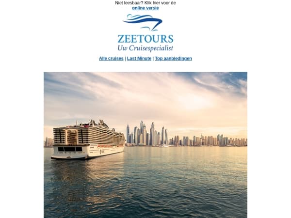 De top-5 cruises van oktober