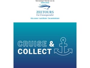 Beste cruisereiziger,  welkom bij het nieuwe Cruise & Collect programma