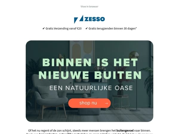 Binnen is het nieuwe buiten! 🌲