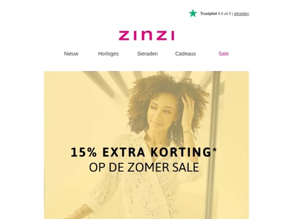 🚨 15% extra korting op onze zomer sale!