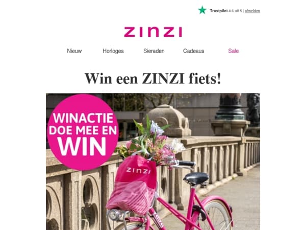 WIN een exclusieve ZINZI fiets! 🩷