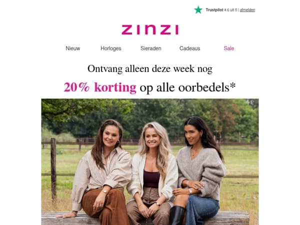 LAATSTE KANS: 20% korting op oorbedels! 🚨