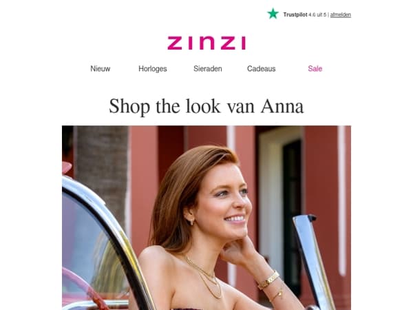 Ontdek de sieraden voor Anna's zomer look
