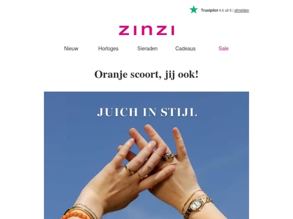 Gratis oranje parel armband cadeau! 🧡
