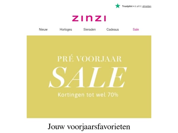 Pré-Voorjaar Sale is gestart 🌷