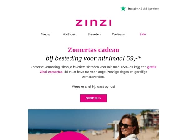 Speciaal voor jou: gratis Zinzi summerbag