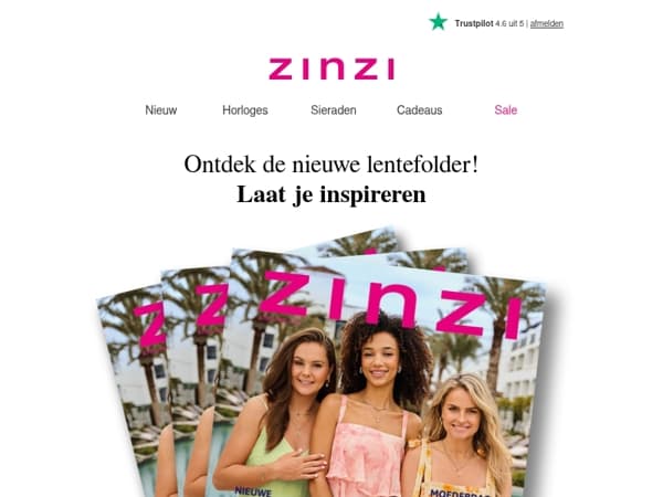 De ZINZI lentefolder is uit! 🌸