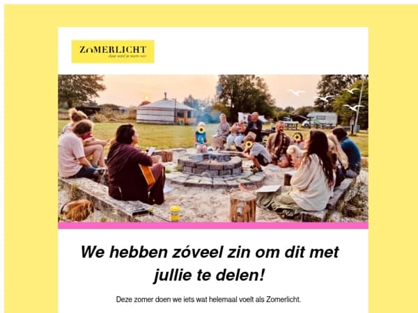 Zomerlicht Co-LIVING FESTIVAL is here 🌞 17-19 juli